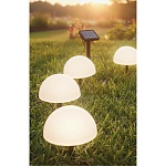 светильник сад.на солн.батар. тм inbloom полусфера, 5шт,15х16см,5led,шампань,аа600mah ni-mh,1реж.,pp от магазина Барс