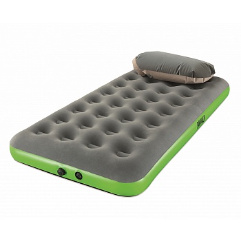 bestway надувной матрас roll & relax полуторный (twin) с насосом-мешком для хранения, pvc, 188х99х22