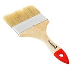 кисть флейцевая 4" (100мм) headman "standart" натур. щетина, дерев. ручка /192