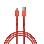 by кабель для зарядки xxl micro usb, 2 м, 3а, быстрая зарядка qc3.0, красный от магазина Барс