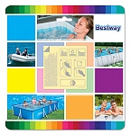 bestway клейкая заплата для ремонта поверхности, находящейся под водой, 62091