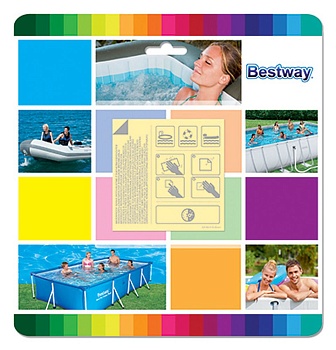 bestway клейкая заплата для ремонта поверхности, находящейся под водой, 62091