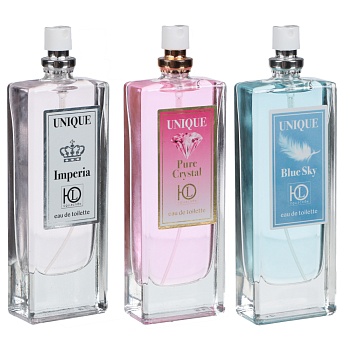 тестеры набор 3шт unique blue sky/pure crystal/imperia туалетная вода в ассортименте