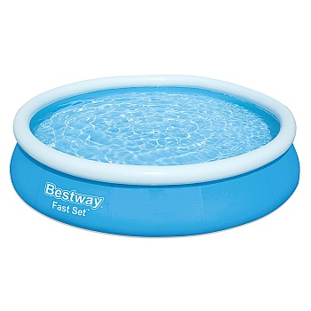 bestway бассейн с надувным бортом, 366х76см, 5377 л, 57273
