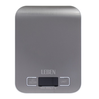 leben весы кухонные, от 2хааа не в комп, металл, до 5 кг интернет-магазин «Барс»