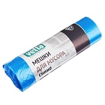 vetta мешки для мусора 60 л., 20 шт.,стандарт, синие, рулон