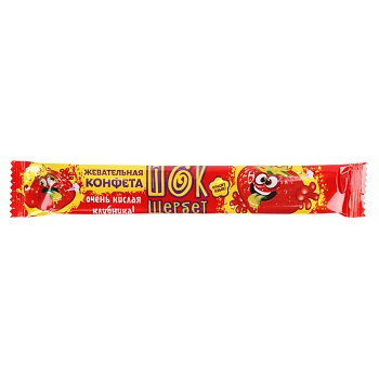 жевательная конфета шок щербет, в ассортименте, 20 г.