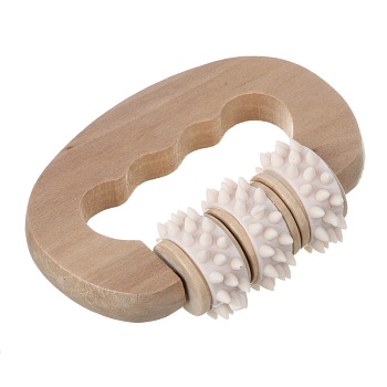 silapro max массажный роллер 11х8х3.5см, дерево, pvc