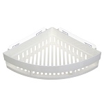 vetta classic полка настенная угловая (большая), пластик, 35x25x7 см, молочный от магазина Барс
