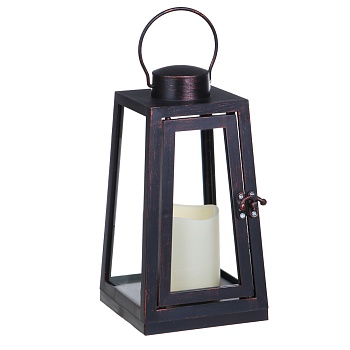 светильник led, 11х11хх21 см, пластик, 3xааа, цвет черный