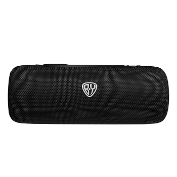 колонка беспроводная by echotube 8вт, 2000мач, bt5.3, usb, aux, тканевый корпус,вшг 9x24x9см, черный от магазина Барс