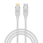 by кабель для зарядки elite type-c - ip, 2.4а, 1м, 22w, быстрая зарядка, серый от магазина Барс