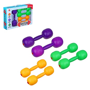 игроленд набор игровой "гантели", pe, 38,5х26,5х8см