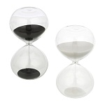 часы песочные 7,5х14,5 см, стекло, песок, 15 минут, 2 цвета песка