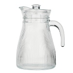 millimi кувшин для воды 1.2 л, стекло, крышка пластик, рифленый интернет-магазин «Барс»