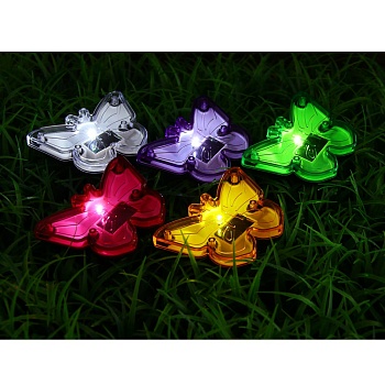 inbloom фонарь на солнечной батарее бабочка, 9x6.5x8см, 1led, белый, 1.2v 40mah ni-mh, пластик от магазина Барс