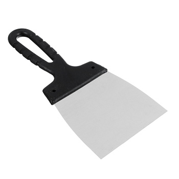 шпатель металл (нерж.), пластиковая ручка 100 мм рокот 