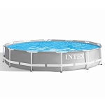 intex бассейн каркасный призматический, 366x76см, сталь, пвх, 26710np