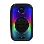 колонка беспроводная by vibebox, 8 вт,подсветка,2000мач,usb,eq,microsd,вшг 26x16x14см, черный от магазина Барс