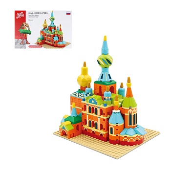 by русские супергерои конструктор "храм "спас на крови", 395-418 деталей, abs, 30х20х6см
