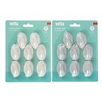 крючки самоклеящиеся тм vetta, пластик, 2 цвета, 8шт от магазина Барс