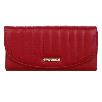 юl нуба кошелек для карт и купюр, пу, 19х9,5х2,5см, красный,мп-6