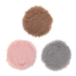 юниlook фурри зеркало карманное, полиэстер, пластик абс, стекло, диаметр 7,2см, 3 цвета