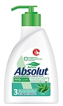 мыло жидкое антибактериальное 250 мл absolut (абсолют) "алоэ", дозатор, не содержит триклозан-чз