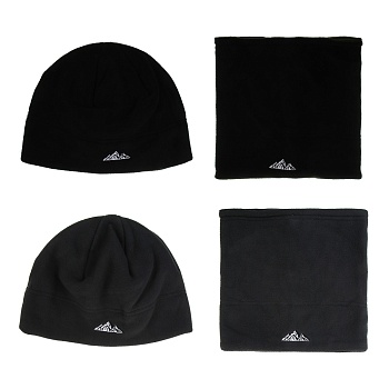 galante комплект 2 пр.: шапка р.60, шарф-хомут 25x25см, 100% полиэстер, цвета в ас-те, оз25-10