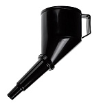 ермак / ng воронка разборная черная (с ручкой), фильтр в комплекте, 12x26см
