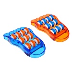 массажер для ступней ног (улучшающий кровообращение) тм by sport, 21,5x12см, пластик, 2 цвета