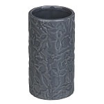 vetta стакан для ванной комнаты, керамика, 7x7x13 см, листья, серый от магазина Барс