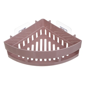 vetta classic полка настенная угловая (малая), пластик, 25x17,5x7 см, пудровый от магазина Барс