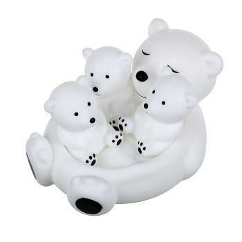 игроленд набор игрушек для купания, пвх, 4 предмета, 9x12x10см, 3 дизайна