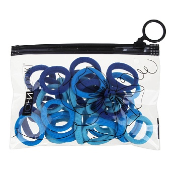 резинки для волос юниlook 30шт, d3,5см, полиэстер, 4-5 миксов цветов, acs-88