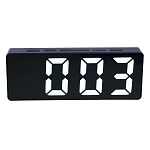 ladecor chrono будильник электронный, 8,2x5,5x3,3 см, 3xaaa, пластик, цвет корпуса черный