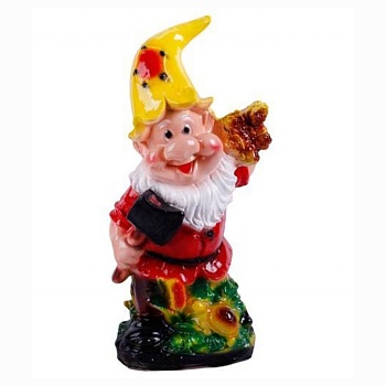 фигура садовая гном дровосек 31х18см гипс от магазина Барс