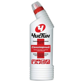средство чистящее чистин, 750мл "санитарный" 2807 без хлора