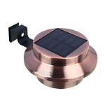 inbloom фонарь на солн.батарее медный, d12x6см, 3led*белый, 1x1.2v ni-mh аа 600 mah, металл от магазина Барс