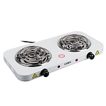 leben плитка электрическая двухконфорочная 2000вт нагр. эл. спираль d14cм, f011 интернет-магазин «Барс»
