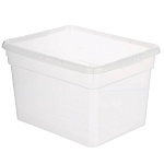 ящик для хранения с крышкой 5л basic, полипропилен, 25х19х16см от магазина Барс