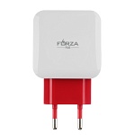 forza сетевое зарядное устройство акварель, 2xusb, 2а, 5в, 3 цвета от магазина Барс