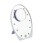всёгазин зеркало с led-подсветкой, 3xaaa, пластик, стекло, 21x15см, вг22-66