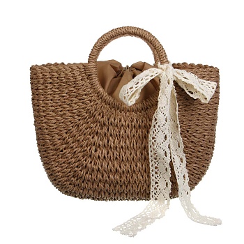 сумка пляжная плетенная тм юl, 40x42см, папирус