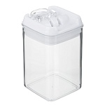 банка для сыпучих продуктов, тм vetta, миндаль, 450мл квадратная, пластик интернет-магазин «Барс»