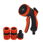 inbloom набор садовый для полива (пистолет 8 реж- 1шт., 1/2" коннектор 2шт., 1/2"-3/4" штуцер-1шт.), от магазина Барс