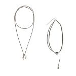 цепочка на шею, 44-83 см, медь, железо, 2 дизайна, бж25-39