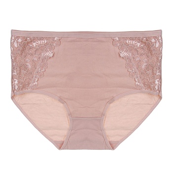 galante трусы женские макси с декором, р.48, 95%хлопок, 5%спандекс, бежевый, нб25-14