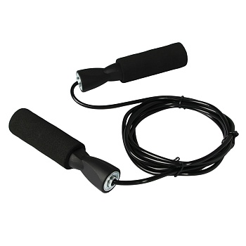 silapro скакалка 0,4см x 2,8м, рукоять 13см, пвх, пп, eva, 5 цветов