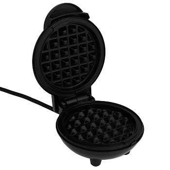 leben мини-вафельница, 550 вт, пластик, нерж. сталь, антиприг.покрытие интернет-магазин «Барс»